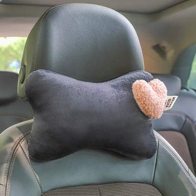 Headrest – Headrest, Car Cushion, Neck Pillow - black-pink-heart-single-pack