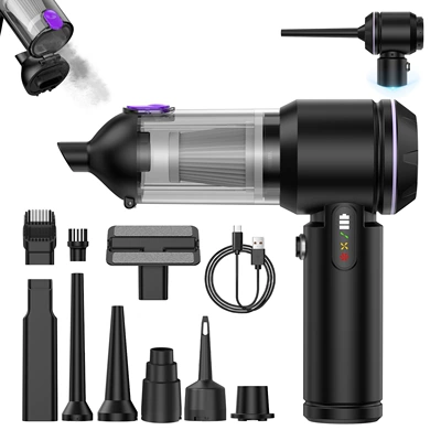 Cross-Border Car Vacuum Cleaner Multi-Functional Brushless Home and Car Dual-Purpose Handheld High-Suction High-Power Car Vacuum Cleaner
