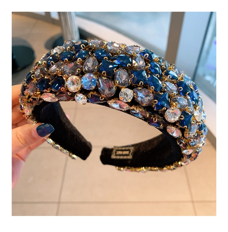 Fashion Simple Full Diamond Baroque Headband display picture 6