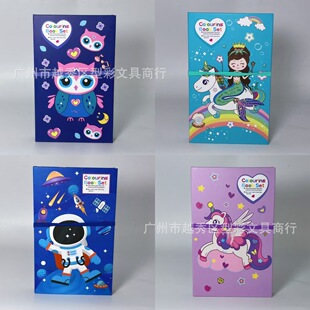 New cartoon unicorn mermaid coloring book kindergarten picture book children's portable cute graffiti book