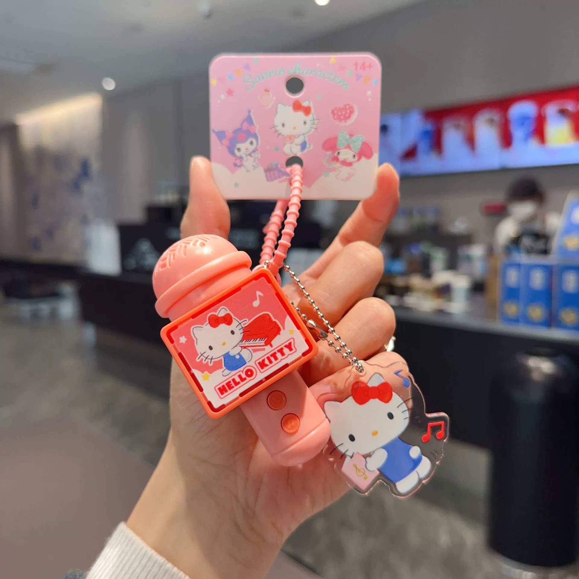 Плюшевый брелок Sanrio Hello Kitty, оригинал, мягкая подвеска 11×7.5 см, коллекционный талисман