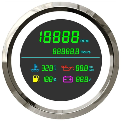 New 85mm multifunctional LCD tachometer