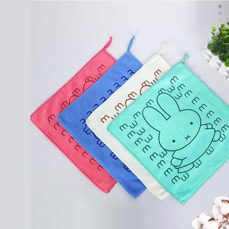 Square towel cartoon printing 30*30 small square towel baby small towel absorbent towel binary department store wholesale Square towel cartoon printing 30*30 small square towel baby small towel absorbent towel binary department store wholesale