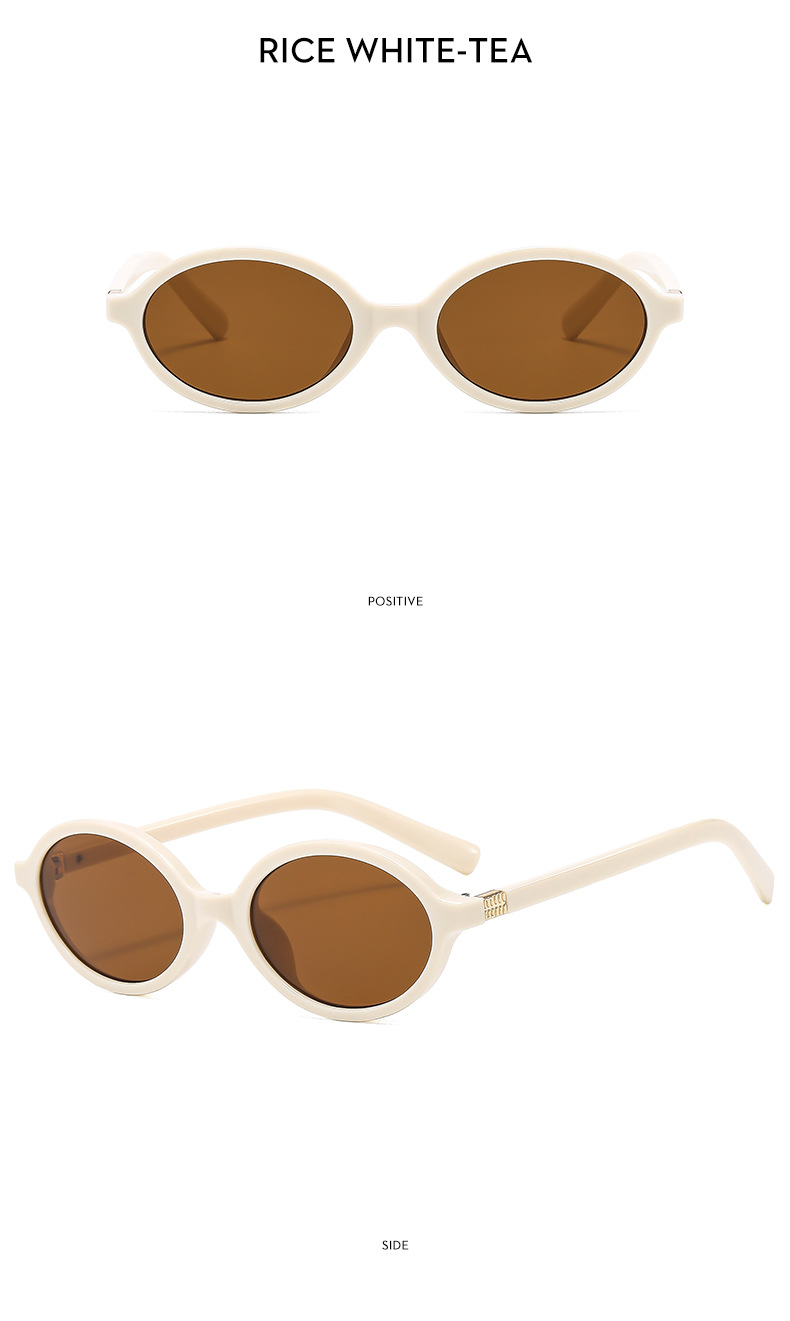 45g Weight Full Frame Glasses Structure Sunglasses, Glasses Classification PC, UV400 Protection Lens Material Oval Frame Glasses Style Casual, Travel, Beach Occasion Oval Pattern Women's Gender Vacation, Streetwear Style Vacation Streetwear Oval PC UV400 Protection Oval Frame Full Frame Women's Sunglasses 15
