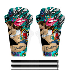 Mountain bike fenders, road bike mud tiles, downhill bike mud removal, bicycle dead-speed bike fenders, bicycle accessories