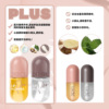 Set with ginger, transparent lip balm with hyaluronic acid, upgraded version, lips volume enhancement, night use