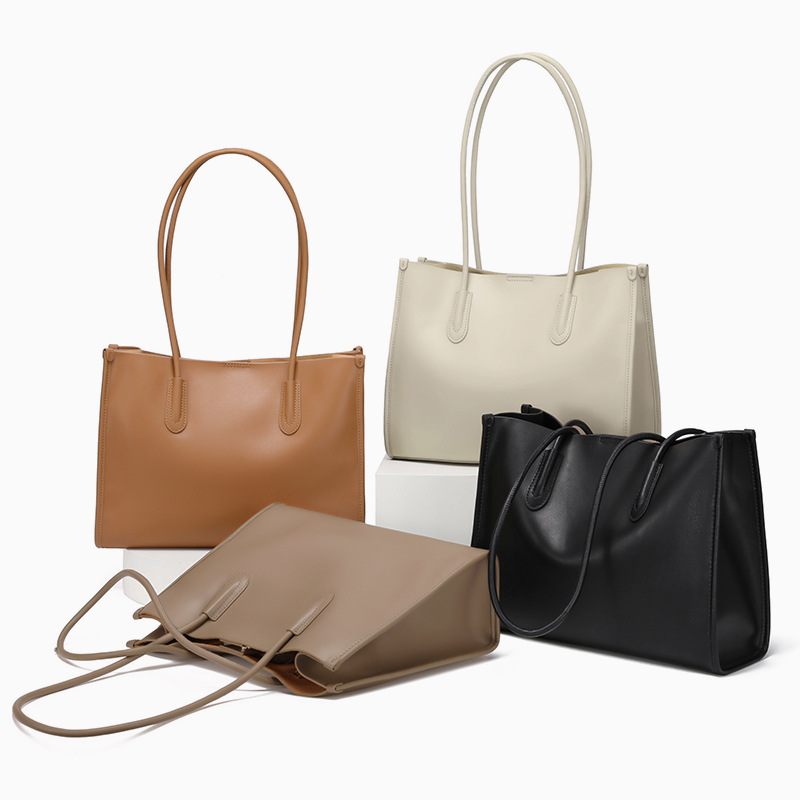 Damen Handtasche Aus Leder, Große Umhängetasche Für Den Alltag_voghion.com