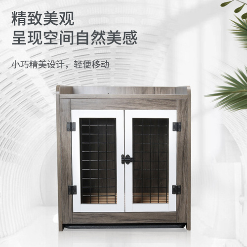 Dog Cage Wooden Pet Indoor Shiba Inu Teddy Medium Small Dog Fence Household with Toilet Isolation Cat Rabbit Cage 