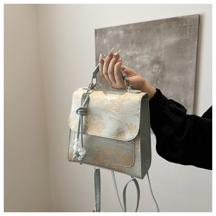 2024 New Style Fashion Design One Shoulder Crossbody Bag with Western Style, Pure Color, Fresh Underarm Texture_voghion.com