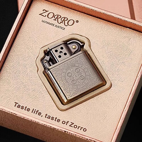 Zorro kerosene lighter windproof Constantine personalized creative old nine-door retro men's lighter birthday gift