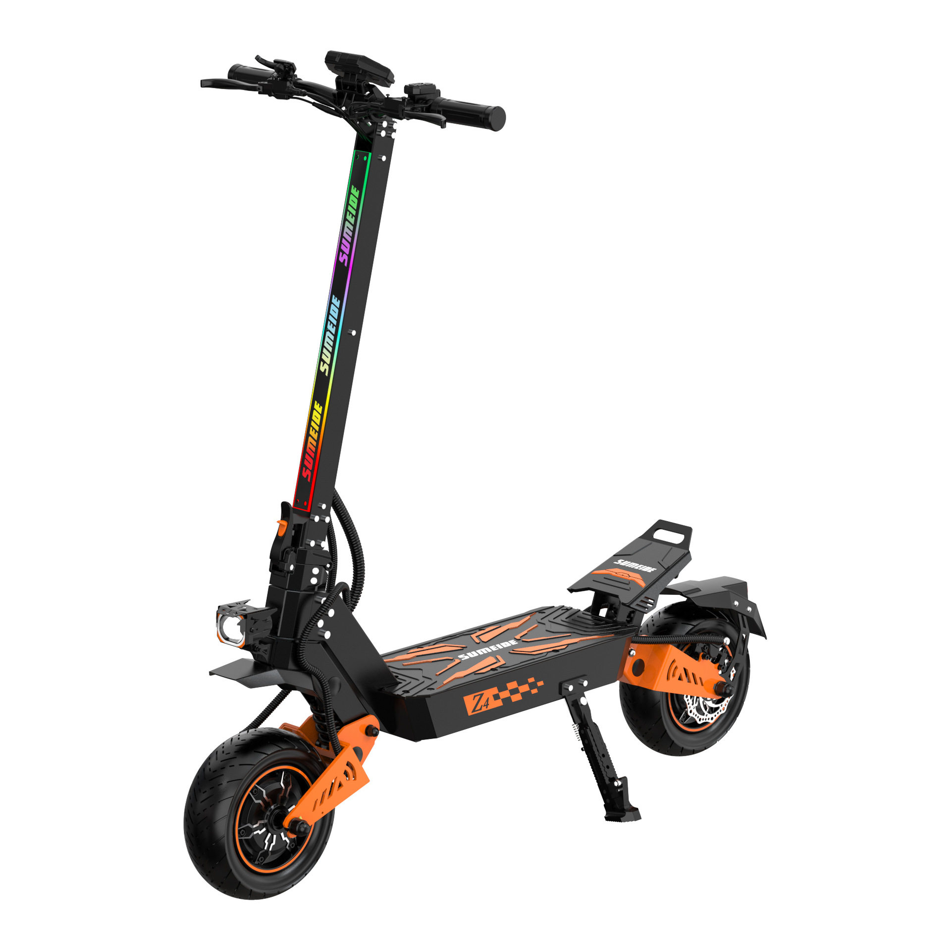 New adult foldable electric scooter with high power, long battery life, portable mini two-wheeled electric vehicle