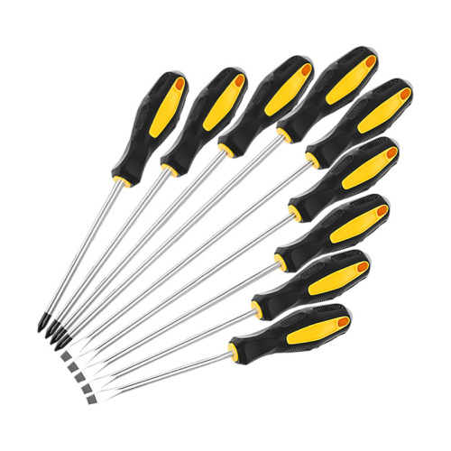 Extended inner cross screwdriver, cross-shaped screwdriver, 6-inch screwdriver, 8-inch screwdriver, household hardware plum blossom industrial grade