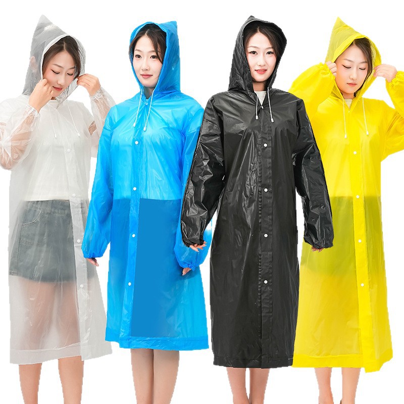 Capa de lluvia EVA de moda para adultos refuerza la cuerda de dibujo fuerte y grueso para alargar la protección del cuerpo completo impermeable image 5