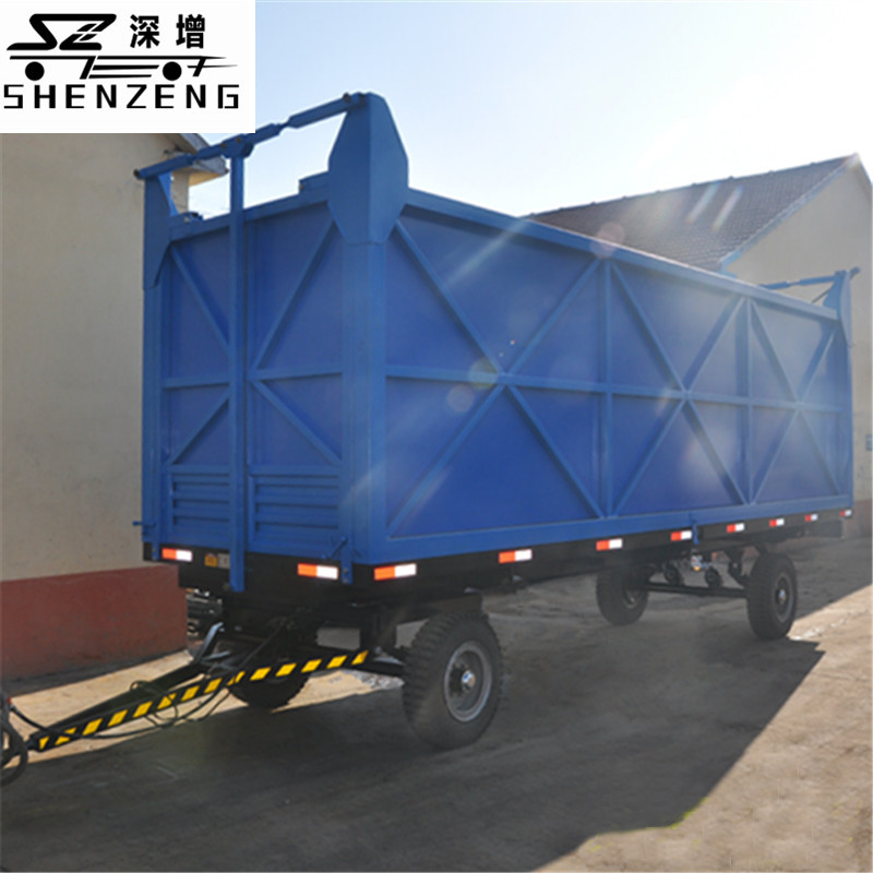 5吨农用青储高厢板自卸拖车 拖拉机牵引拖斗 拖拉机挂车