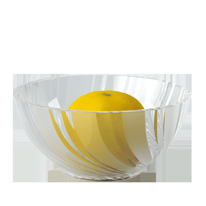 Transparent light luxury INS wind glass salad bowl resistant high…
