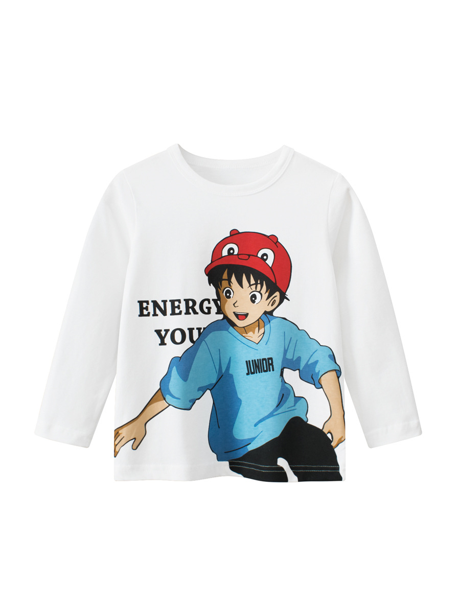 27 niños Comercio exterior ropa para niños otoño transfronterizo Camiseta de manga larga para niños camisa de fondo para niños ropa de bebé entrega de una sola pieza