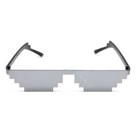 马赛克像素眼镜墨镜打码太阳镜二次元装B墨镜舞台表演现货