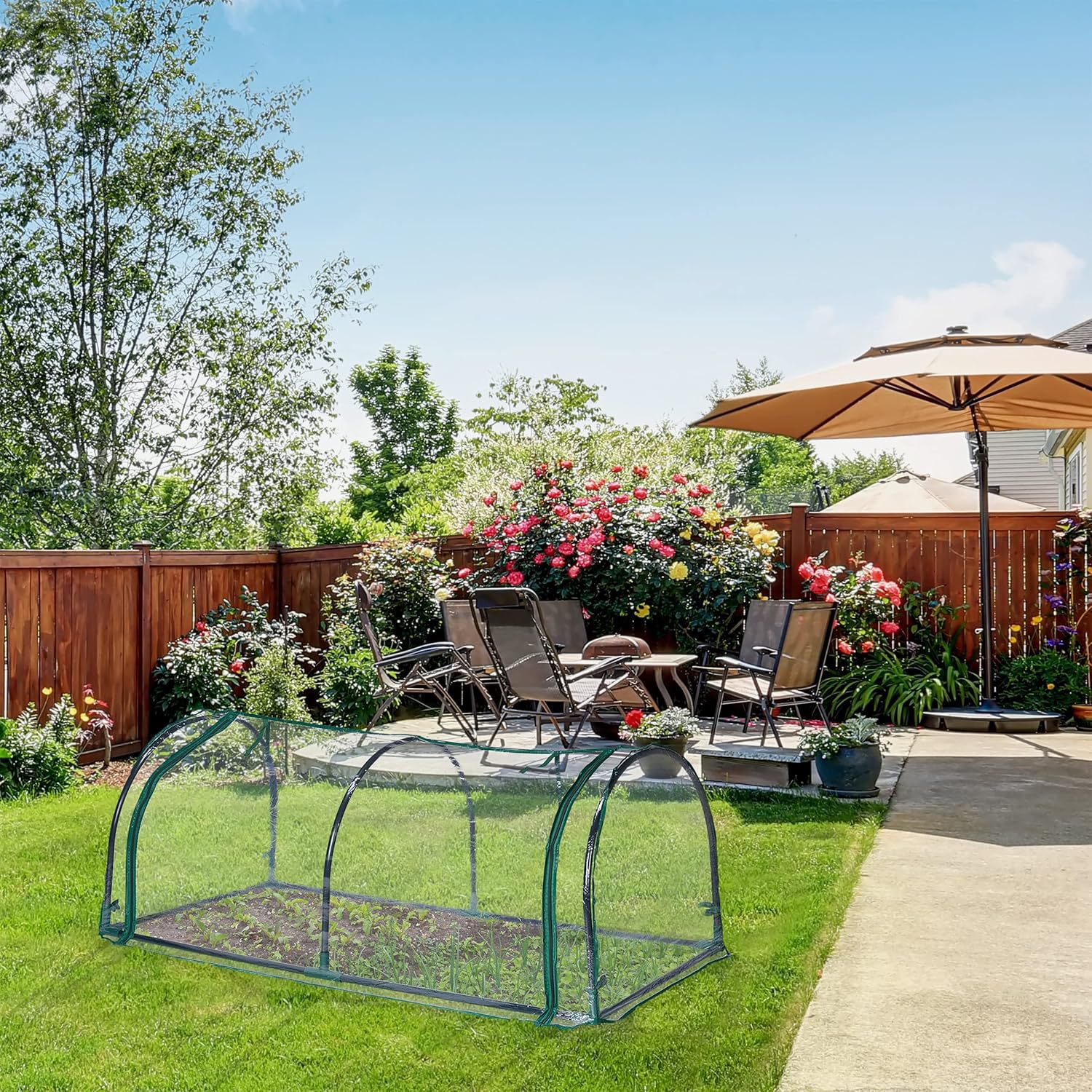 Serre de jardin avec fermeture éclair pour plantes et semis_voghion.com