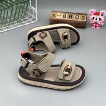 男童露趾沙滩鞋轻底时尚新款凉鞋2025夏季新款中大童亮灯运动童鞋