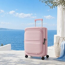 前开盖行李箱20英寸旅行箱商务电脑登机箱万向轮拉杆箱