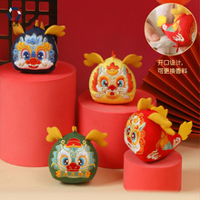 【钱丽】龙年香包立体香囊刺绣龙车载挂件传统手工布艺礼品