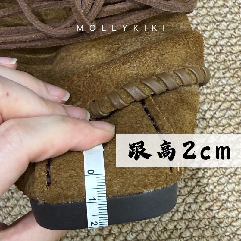 小众复古牛皮流苏马丁靴女2025新款套筒时尚西部牛仔绑带堆堆靴潮|undefined