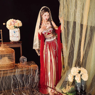 Dunhuang Feitian Princess Exotic Style Girl Improved Hanfu Female Western Style Han Element suit Hanfu Female Adult
