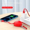 3-in-1 multifunctional retractable USB fast charging line Type-C portable USB is suitable for 4FT laptop