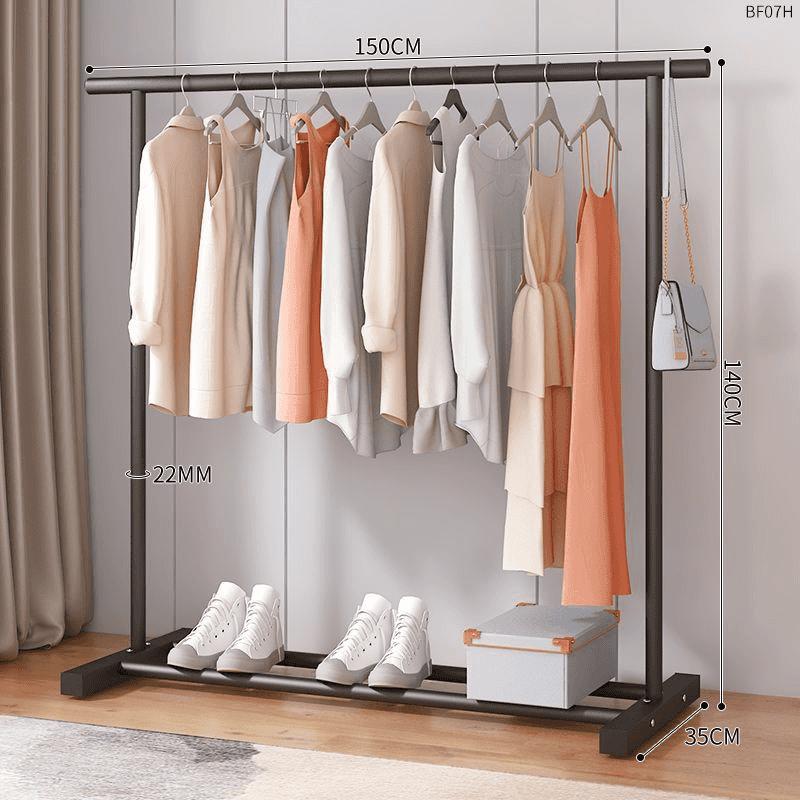 percha de ropa tipo piso para uso doméstico de alto grado colgar prendas de ropa rack varilla telescópica especial para balcón edredón