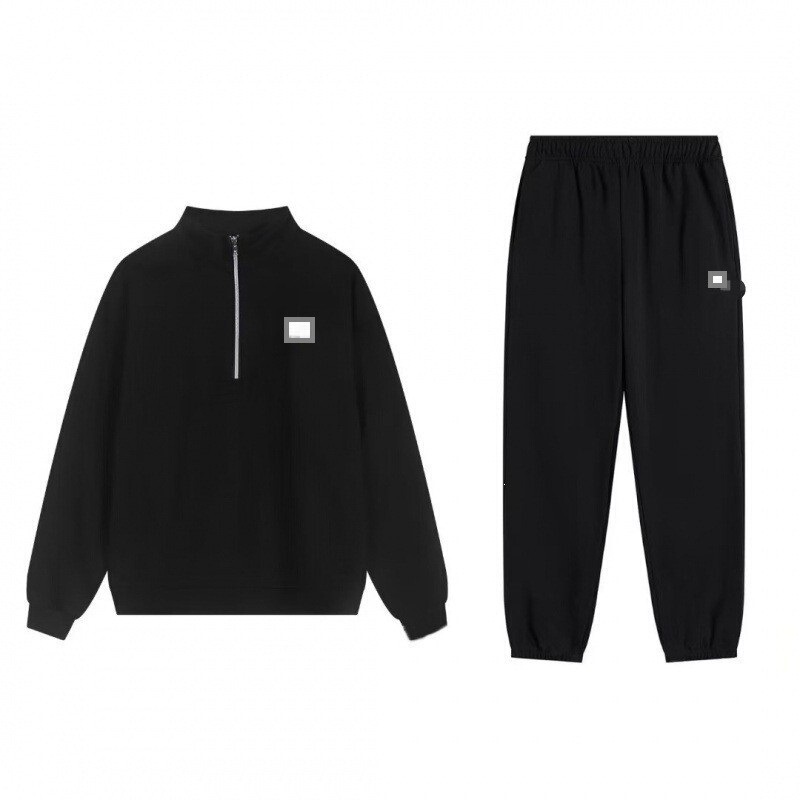 Cross-border three-label full-height version a1 autumn and winter American-style sports hooded sweatshirt with headband logo, loose men's sweatshirt set Cross-border three-label full-height version a1 autumn and winter American-style sports hooded sweatshirt with headband logo, loose men's sweatshirt set