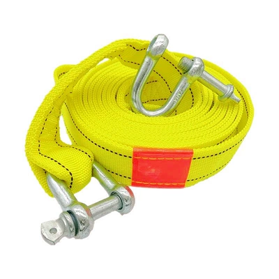 Safety Emergency Towing Strap with | Trailer rope/net/strap - 4m-double-layer-u-shaped-hookfor-cars-and-small-suvs