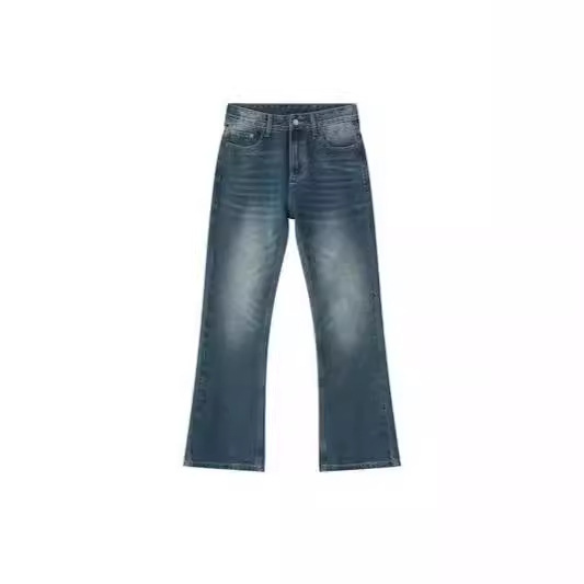 2026 Retro Blue Jeans for Men, Autumn and Winter Trendy Brand, Loose Wide-Leg Straight Pants, Washed and Distressed, Slightly Flared Pants 2026 Retro Blue Jeans for Men, Autumn and Winter Trendy Brand, Loose Wide-Leg Straight Pants, Washed and Distressed, Slightly Flared Pants