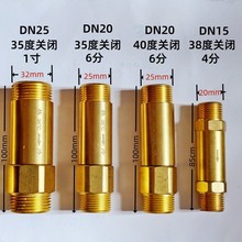 免插电黄铜自动恒温开关阀零冷水单向温控控制阀低温打开高温关闭