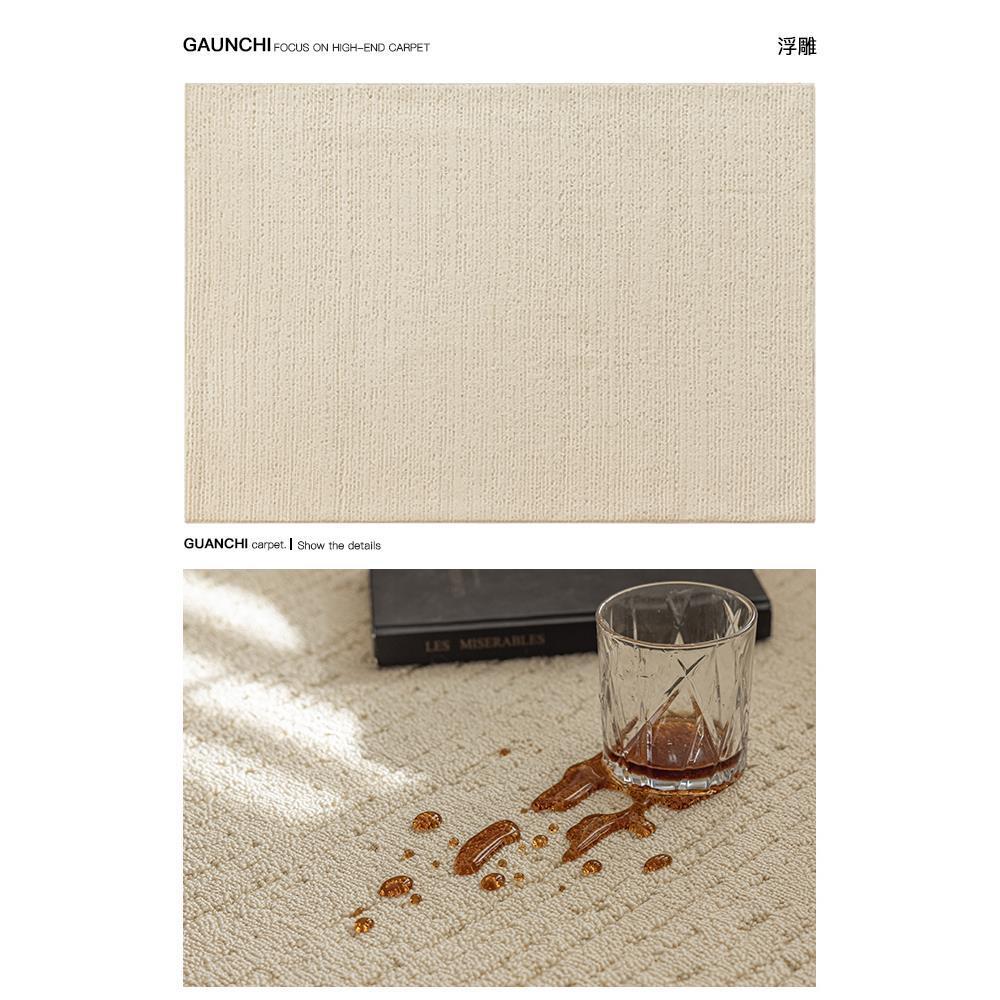 Alfombras de sala de estar 2024 nuevo sin pegamento antibacteriano filamento de diatomitas impermeable sin lavado limpiable alfombras de piso de lujo ligero de alto nivel