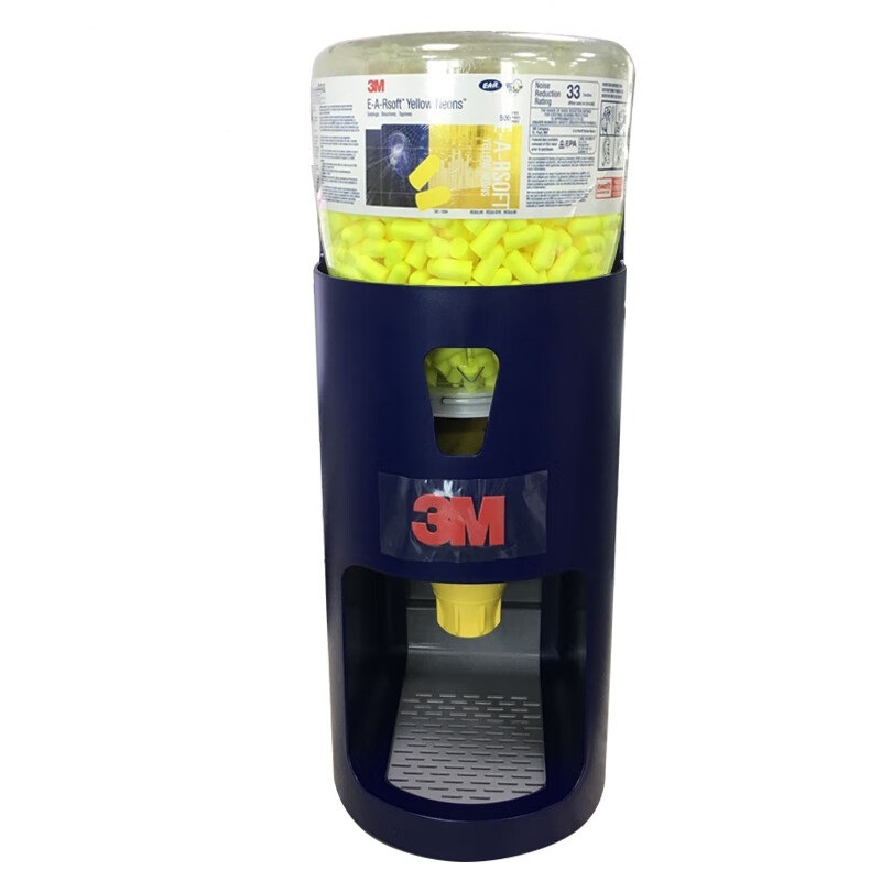Dispensador Base de Tapones para Oídos 3M EAR 391-0000 con Tapones 1004 y 1001, Antirruido