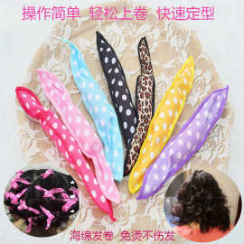 工厂直销海绵卷发器无热睡眠卷发棒波点发卷梨花头睡眠卷发筒批发