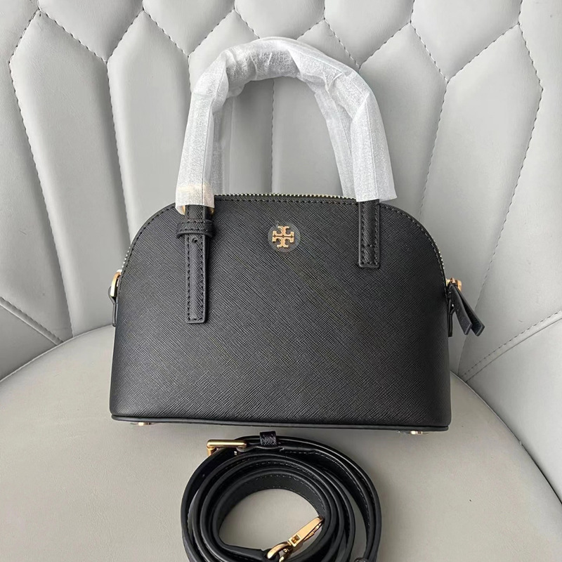 Tortyburch 新しいクラシックレトロシェルバッグファッショナブルで多用途な老眼フルプリントシングルショルダーポータブルクロスボディレディースバッグ|undefined