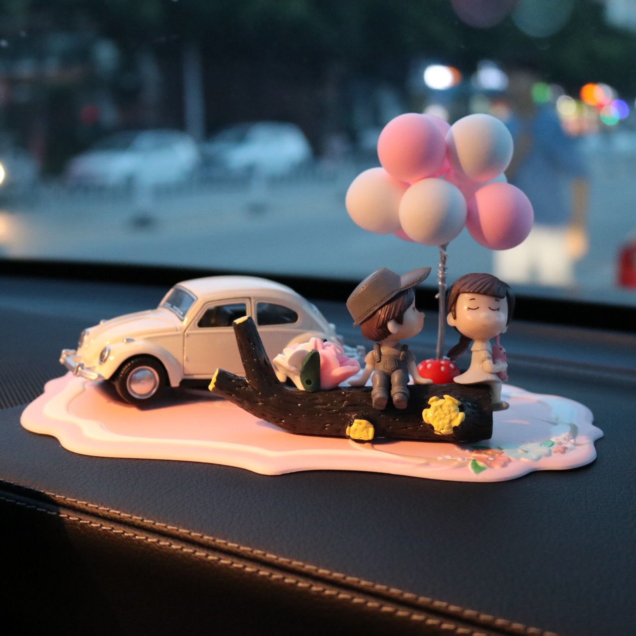Decoración de coche decoración de interior de coche creativo pareja linda control central escenario de perfume mujer coche productos de aromaterapia