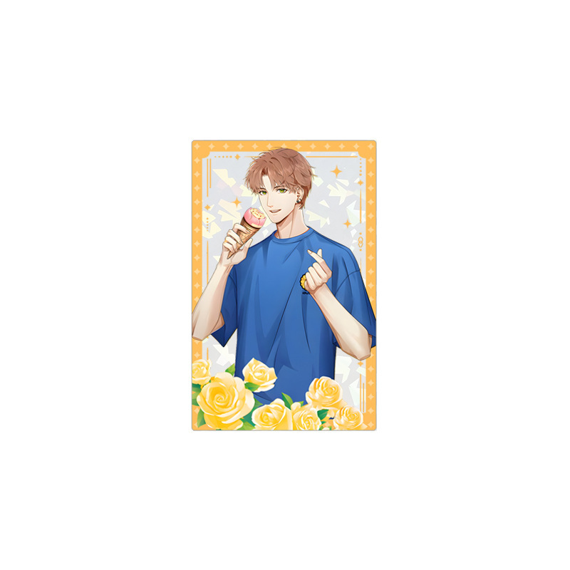 Xia Mingxing laser glass acrylic card