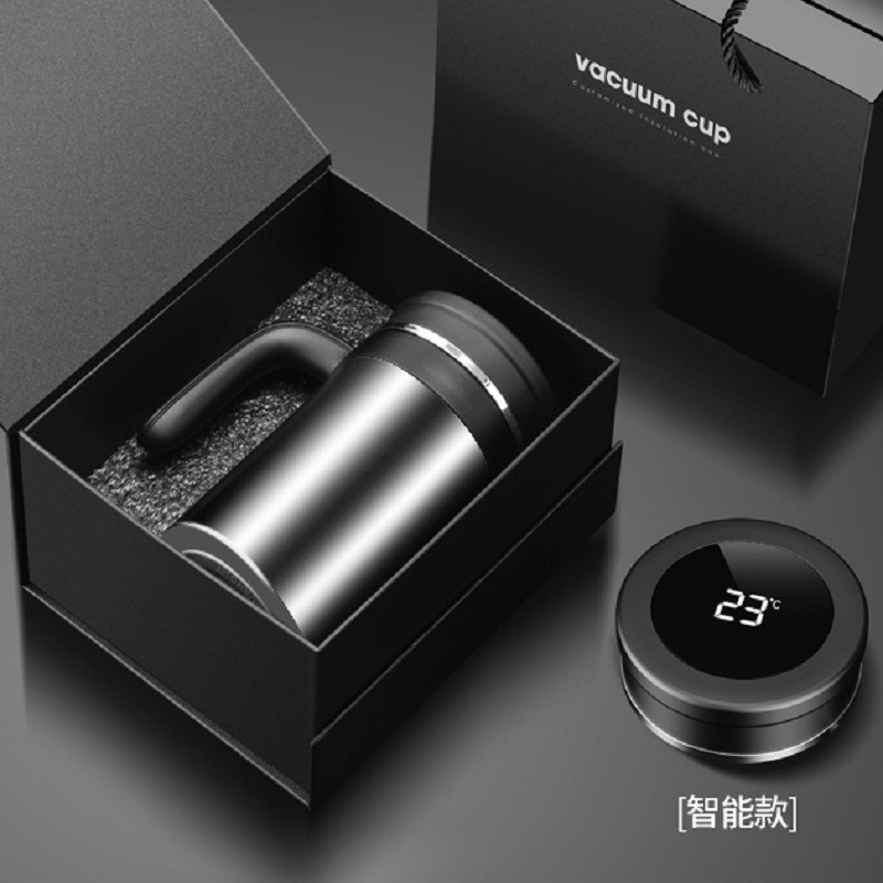 保温杯办公杯带手柄茶水分离公司节日活动礼品盒定制印刻字批发杯