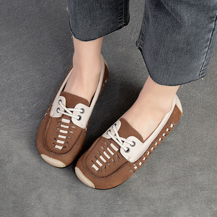 ���E2025�ļ��¿��ǹ�ɫϵ�U��͸�ⶴ����Ь�^��ţƤ��ɫͨ��ŮЬ