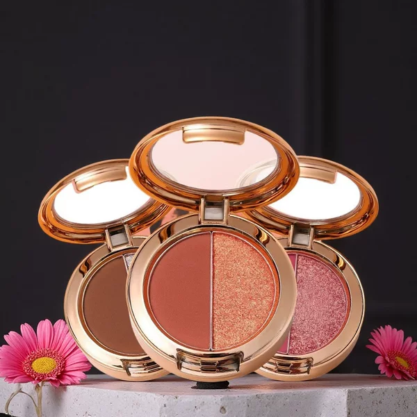 Lamela Atmosphere Dual-Color Eyeshadow Palette: High Saturation, Smudge-Proof, Fine Texture, No Powder Fallout, Matte and Pearlescent Shimmer