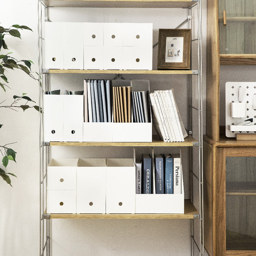 Desktop stationery storage box books bookshelf organizer cabinet bevel file box office A4 file storage box