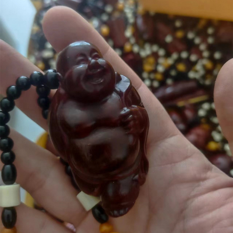 工場卸売紫檀手彫り木彫り貔貅財神ペンダント工芸品、ライブストリーミングや屋台で人気商品|undefined