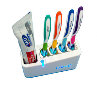 Household Intelligent Toothbrush Sterilizer Rechargeable Punch-free Toothbrush Sterilization Box Ultraviolet Sterilization Toothbrush Sterilization Rack