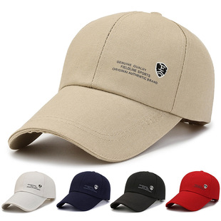 Hat men's and women's extended brim cap wholesale spring summer autumn leisure sports baseball cap fishing sunshade sunscreen cap