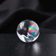 Natural White Crystal Fluorescent Rainbow Crystal Ball Ashtaraevan Decorative Fortune Ball Wholesale Manufacturer