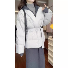 今年流行漂亮韩剧女主穿搭高级感千金风棉衣棉服连衣裙套装秋冬季