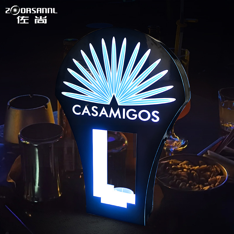 Zoshang bar KTV brillante asiento de vino condujo base de vino rojo tequila champán estante de exhibición estante de vino creativo club nocturno