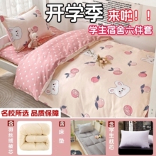 学生宿舍单人床单被罩三件套床上床笠被套被子全套一整套四六件套